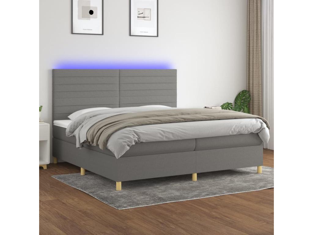 Matelas gris - LED, 200 x 200 cm