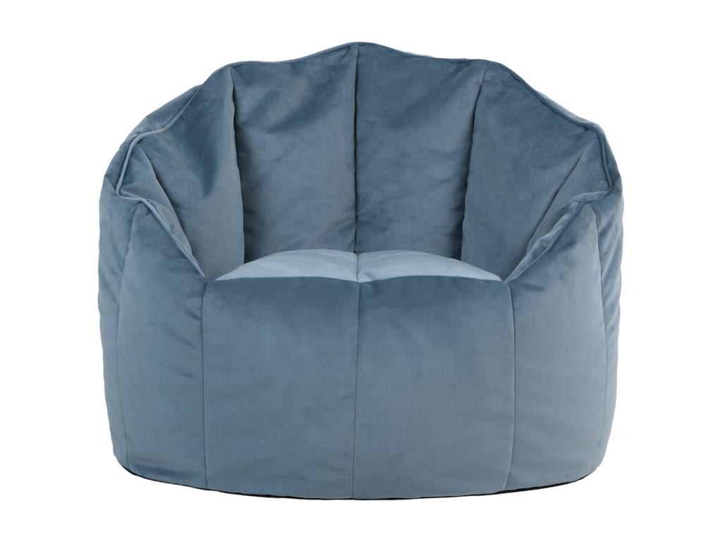 Fauteuil bleu ciel - Revêtement en velours