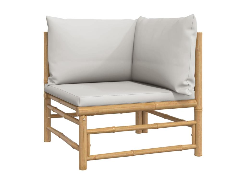 Ensemble de patio extérieur (6 pièces) - Marron, avec coussins