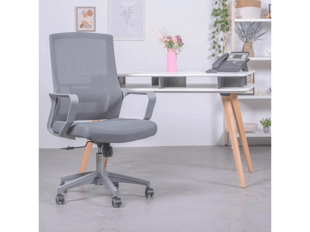 Chaise de bureau grise anthracite