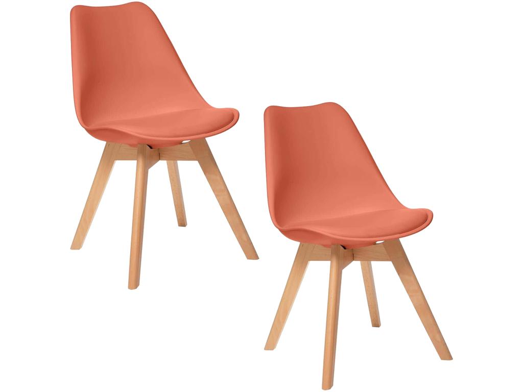Chaises orange