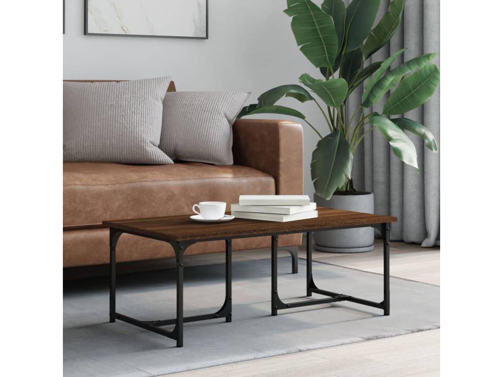 Table basse marron - 90 x 50 x 35 cm