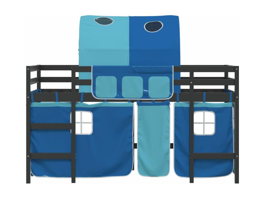 Lit mezzanine bleu - 90 x 190 cm