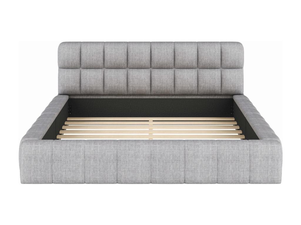 Cadre de lit gris - 140 x 200 cm