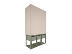 Lit beige-vert - 70 x 140