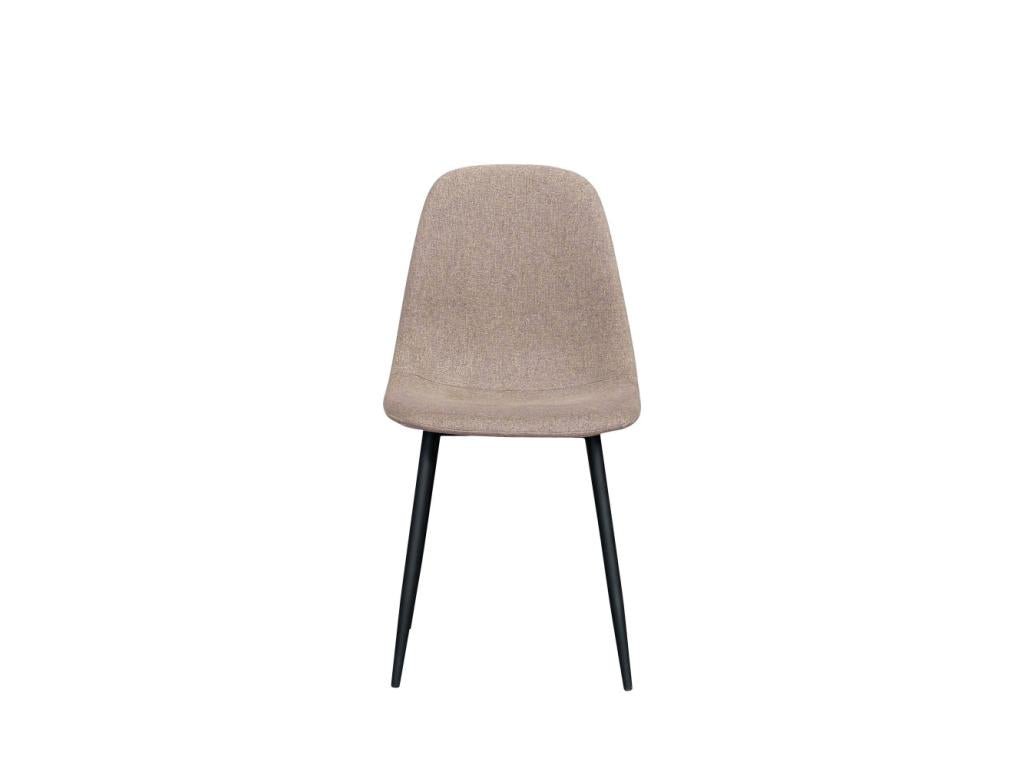 Ensemble de 2 chaises - Taupe, Métal